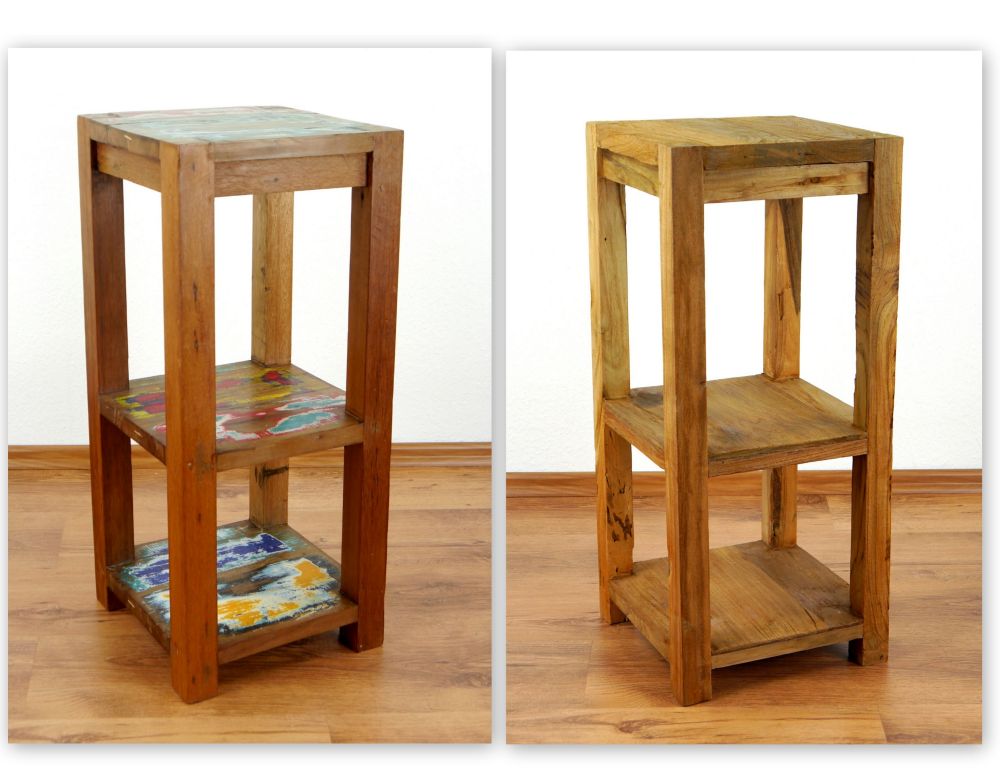 Elegantes Teakholzschränkchen, Beistelltisch, Podest, Kommode