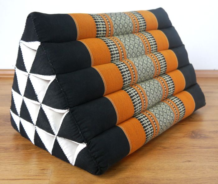 100 Kapok Wedge Thai Triangle Cushion (38x38x57cm) Bed Bolster Pillow