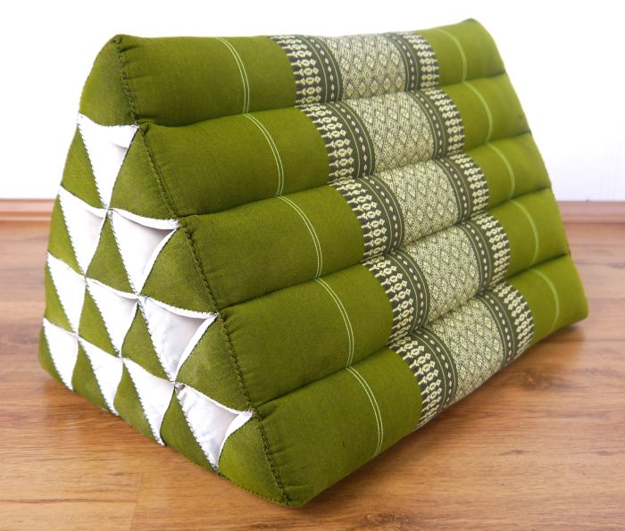 100 Kapok Wedge Thai Triangle Cushion (38x38x57cm) Bed Bolster Pillow