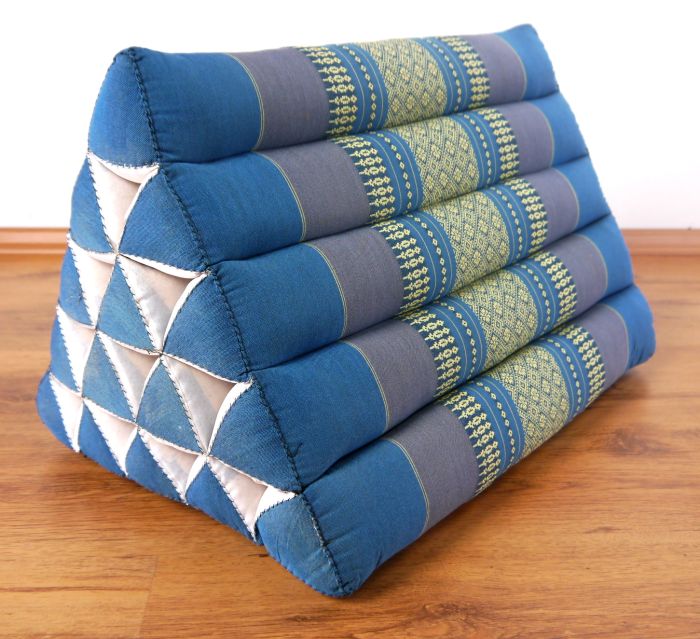 100 Kapok Wedge Thai Triangle Cushion (38x38x57cm) Bed Bolster Pillow