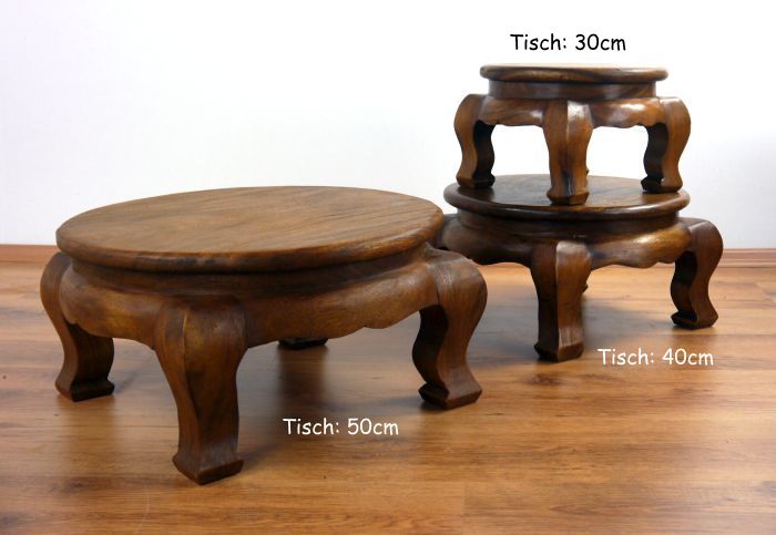 Opiumtisch rund, Beistelltisch, Nachttisch, Podest Opiumtisch rund, Beistelltisch, Nachttisch, Podest