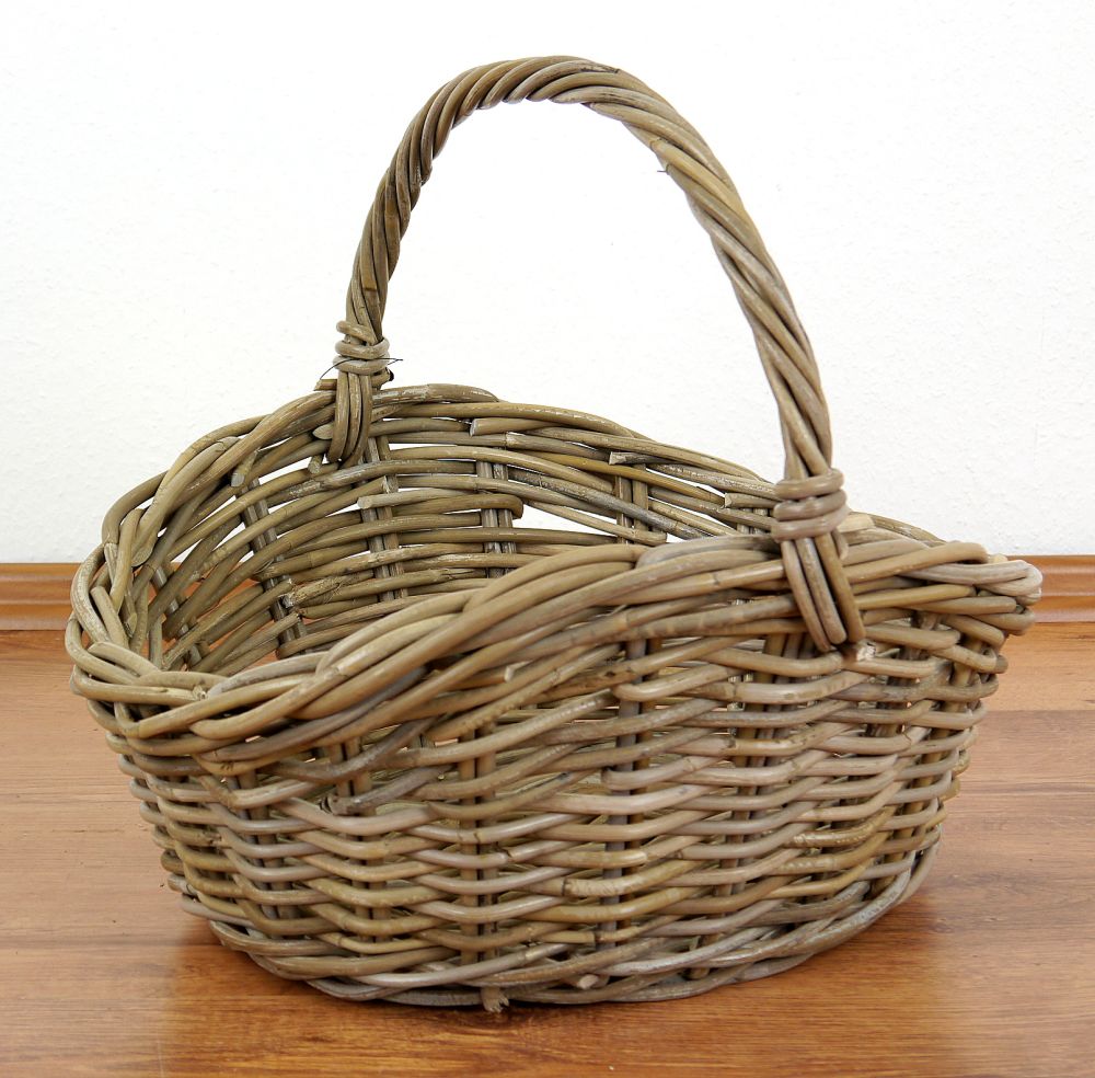 Docache Geflochtene Mini-Blumenkörbe - 6 Stück Oval/Rund/Herz Für Hochzeit